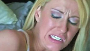 Lustful Blondie Girlfriend Tries Out Anal Sex For The First Time