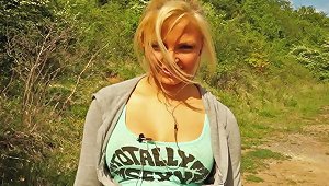 Slim Blonde Bombshell Gets Her Anal Wrecked Outdoors In Exchange For Cold Cash