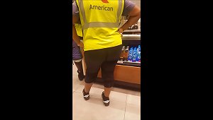 Bubble Butt American Airlines Worker