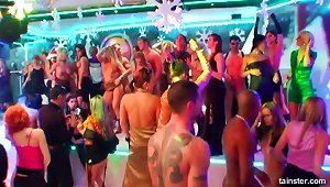Party Girls Dancing To The Music And Fucking Guys In A Club