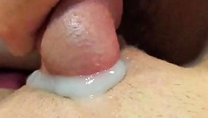 Cum Covered Pussy 2 Wifes Creams On My Cock As Well