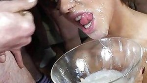 Swallowing A Bowl Full Of Yummy Cum Free Porn E7 Xhamster