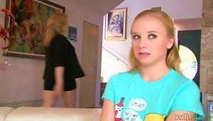 That Sexy Teen Works For A  Couple As A Babysitter
