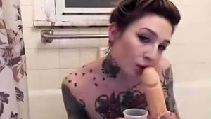 Tattoo Slut Sucks Cock Deep Free Dirty Talk Porn Video 4b