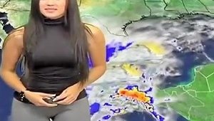 Stunning Cameltoe On The Latina Weather Girl